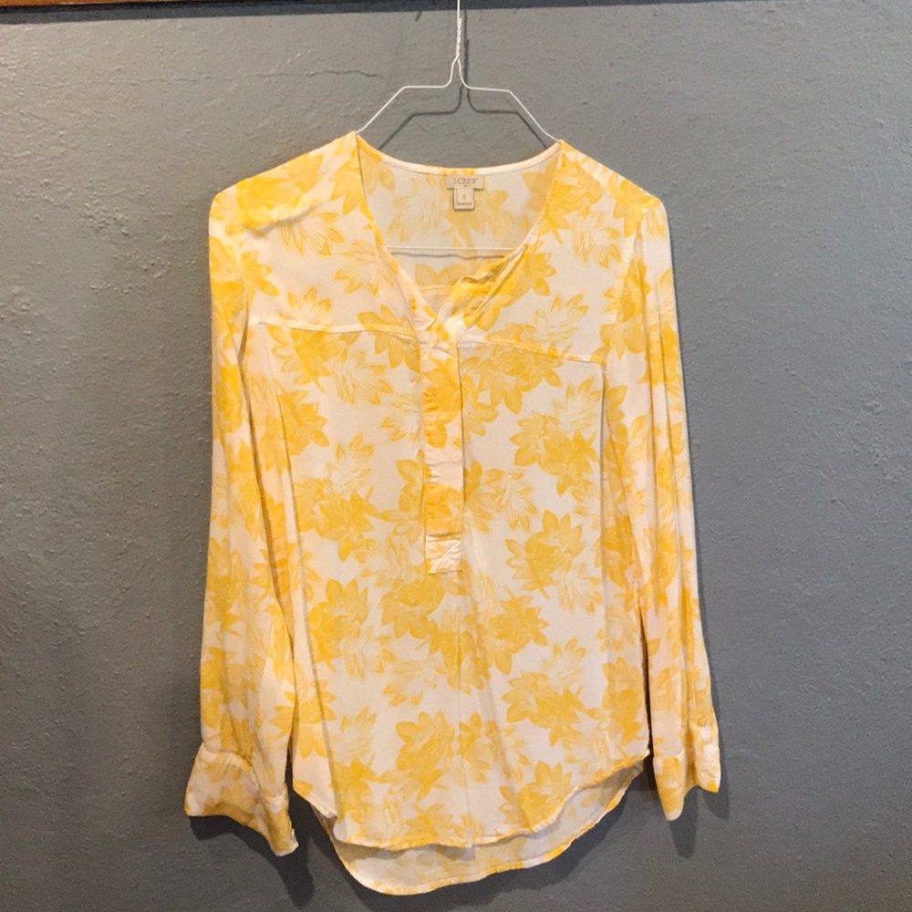 J. Crew floral work top
